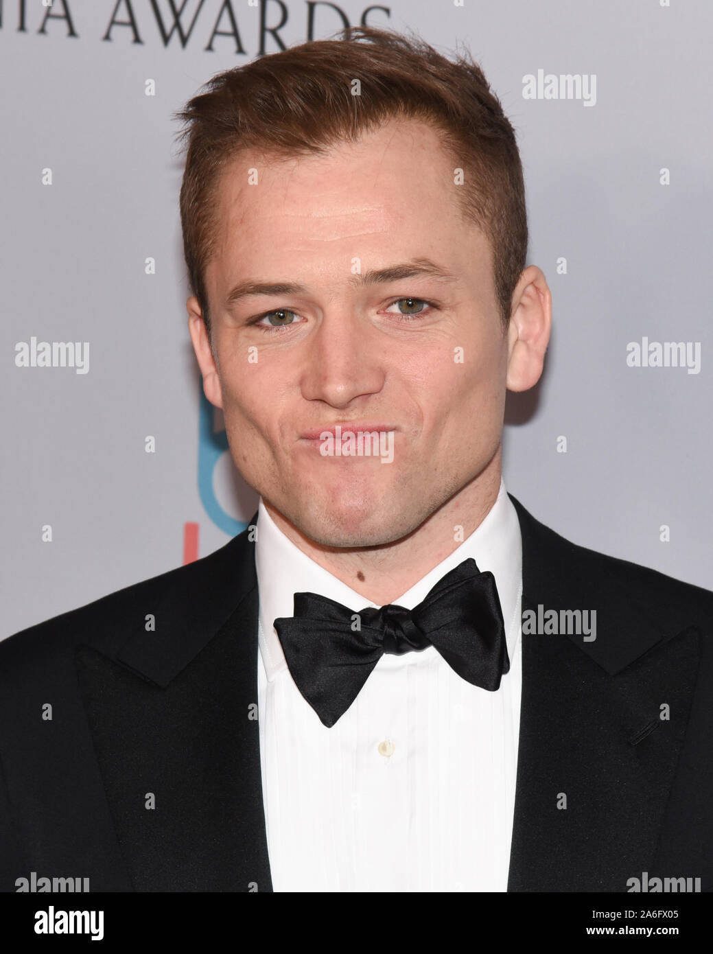 Westwood, California, USA. 25th Oct, 2019. Taron Egerton. 2019 British ...