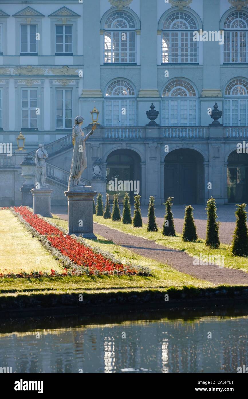 Nymphenburg Palace, palace gardens, Munich, Upper Bavaria, Bavaria, Germany Stock Photo