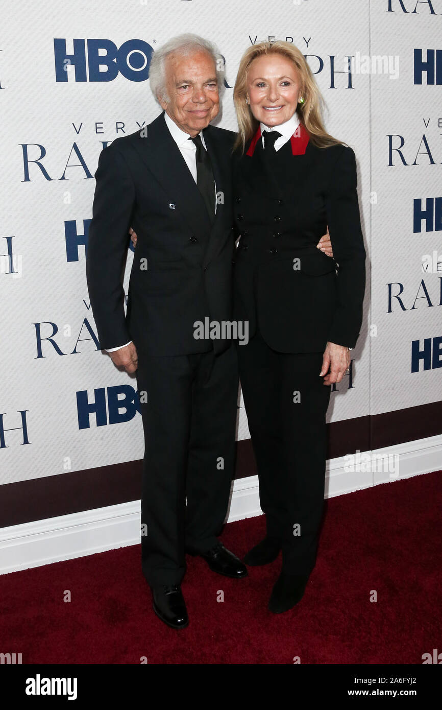 Ralph Lauren & Ricky Anne Loew-Beer attend HBO's "Very Ralph" world  premiere at the Metropolitan Museum of Art on October 23, 2019 in New York  City Stock Photo - Alamy