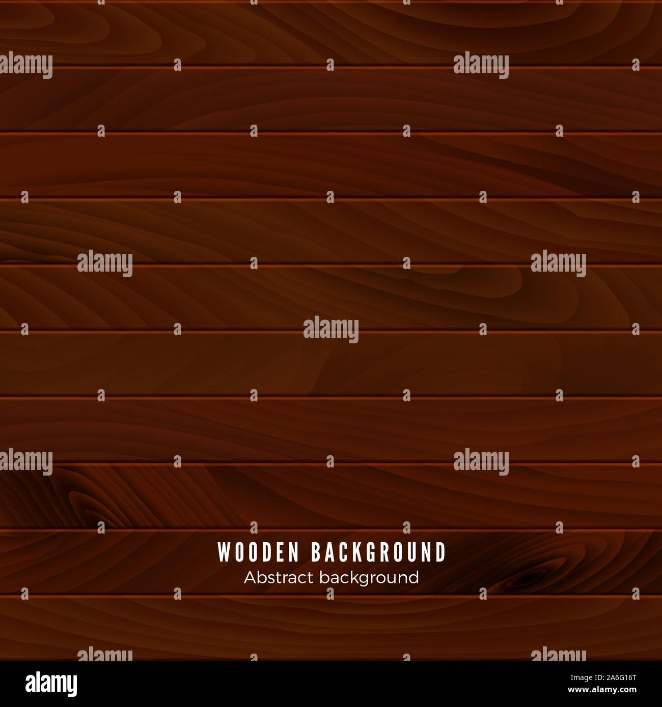 Brown wooden texture. Wood surface of floor or wall. Timber background. Vector illustration Stock Vector