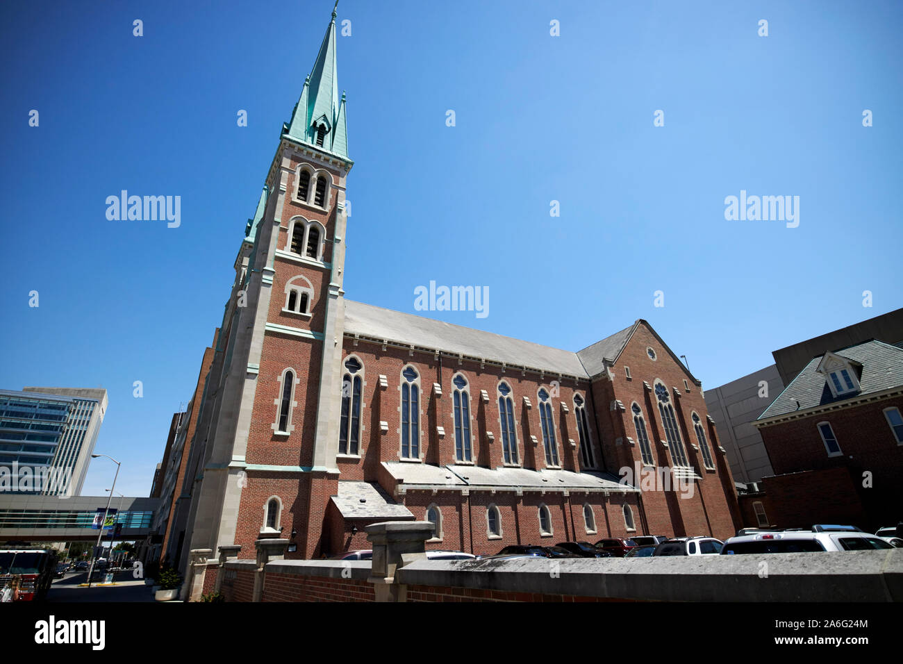 saint john the evangelist catholic church indianapolis indiana USA Stock Photo Alamy