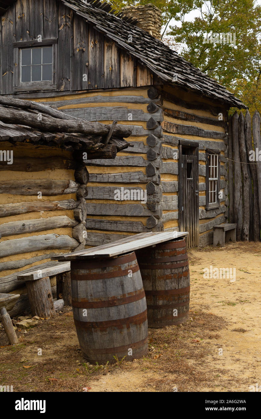 Interior Historic Log Cabin In Stock Photos Interior Historic