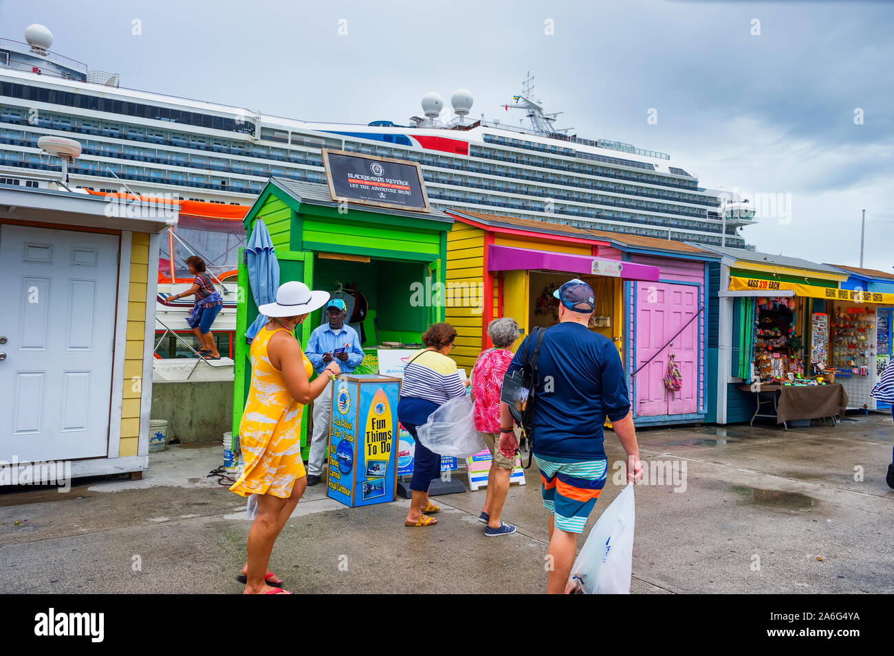 Nassau, Bahama September 21/2019 Straw vending is Bahama's oldest