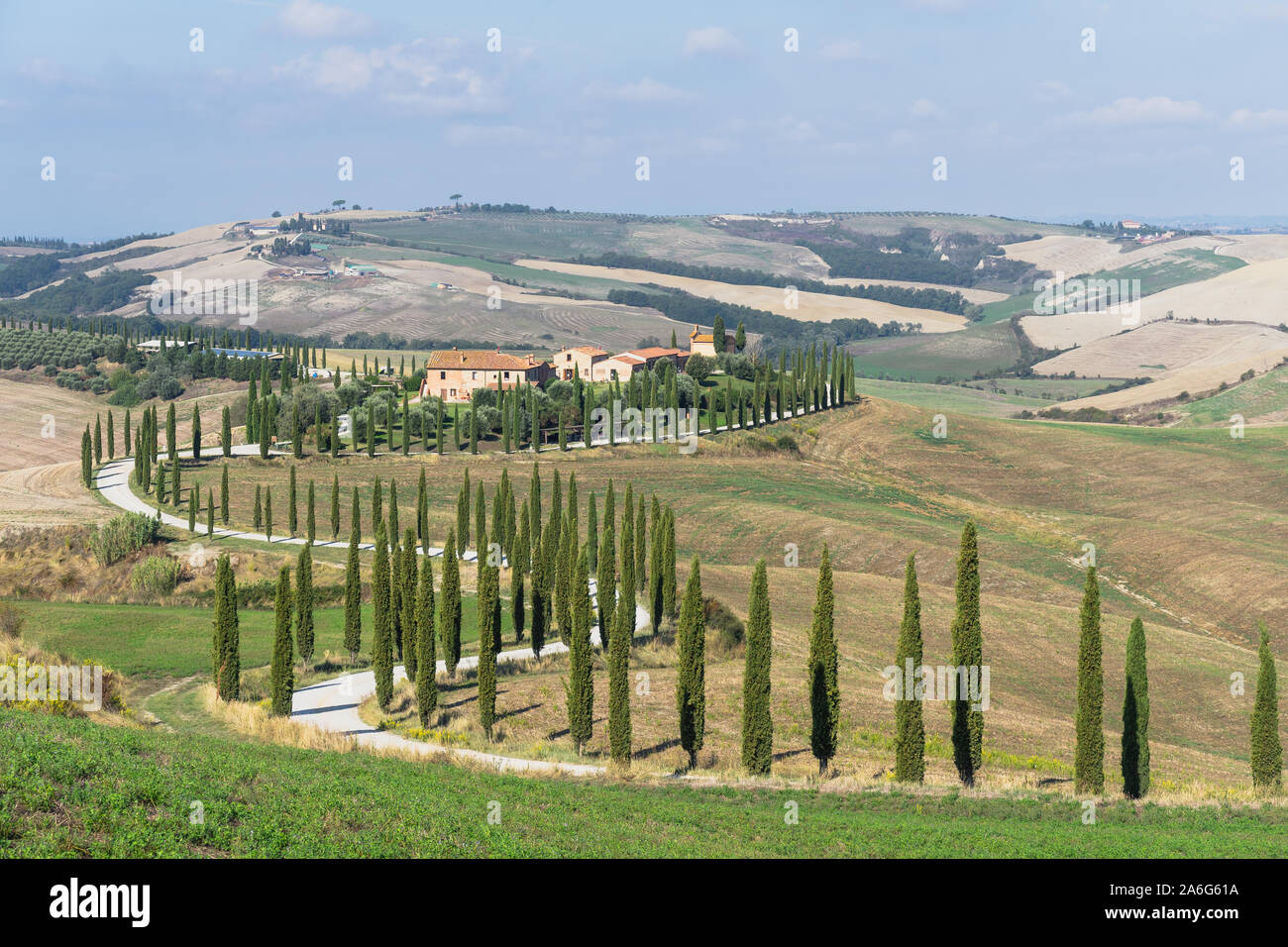 Landscape in Tuscany, Italy Stock Photo