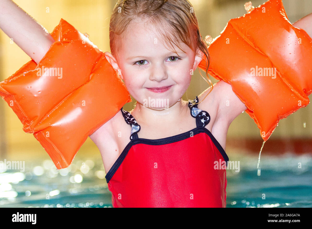 orange arm floaties