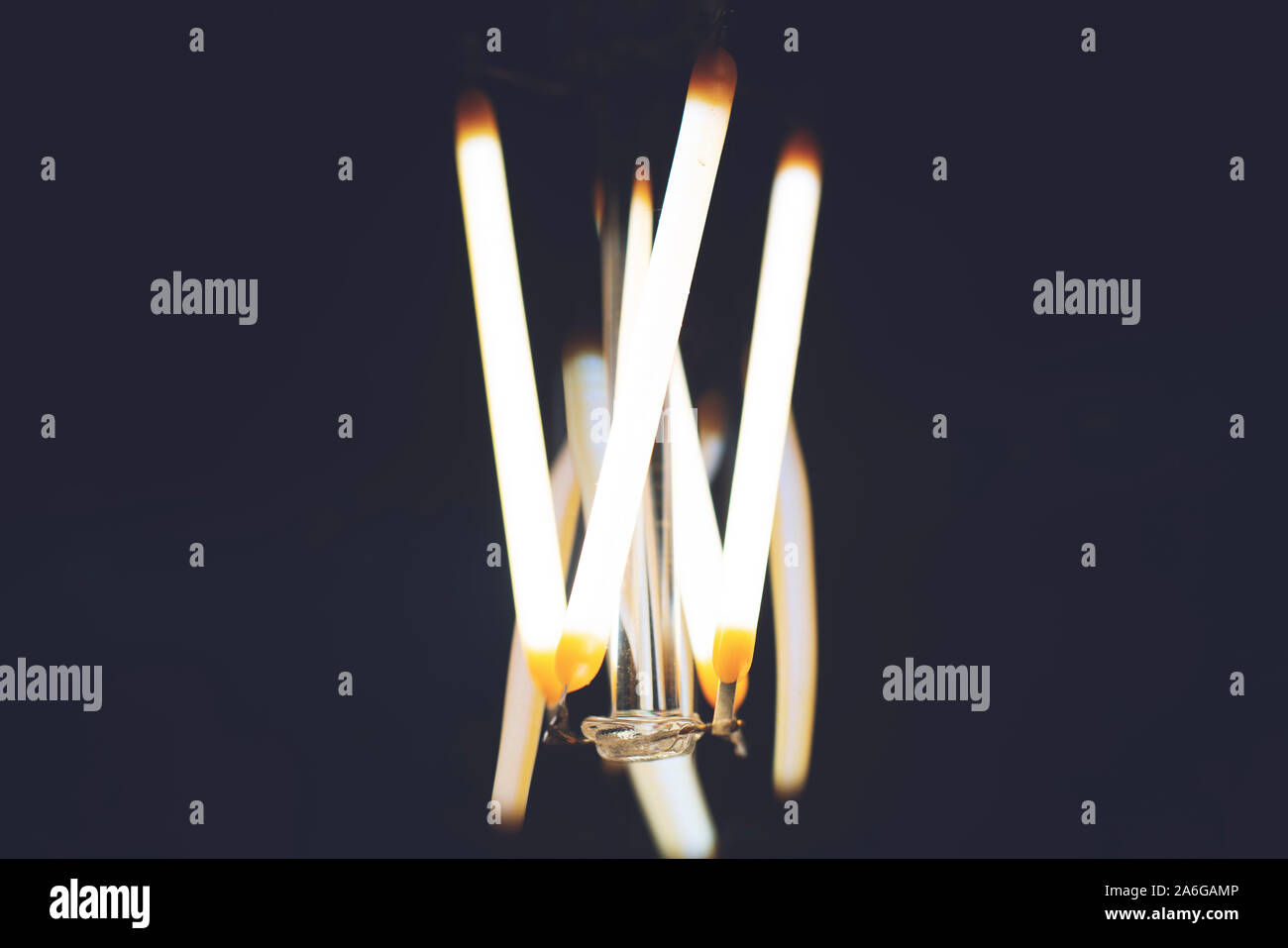 Electrical Filament lamps Edison closeup macro. soft focus Stock Photo Alamy