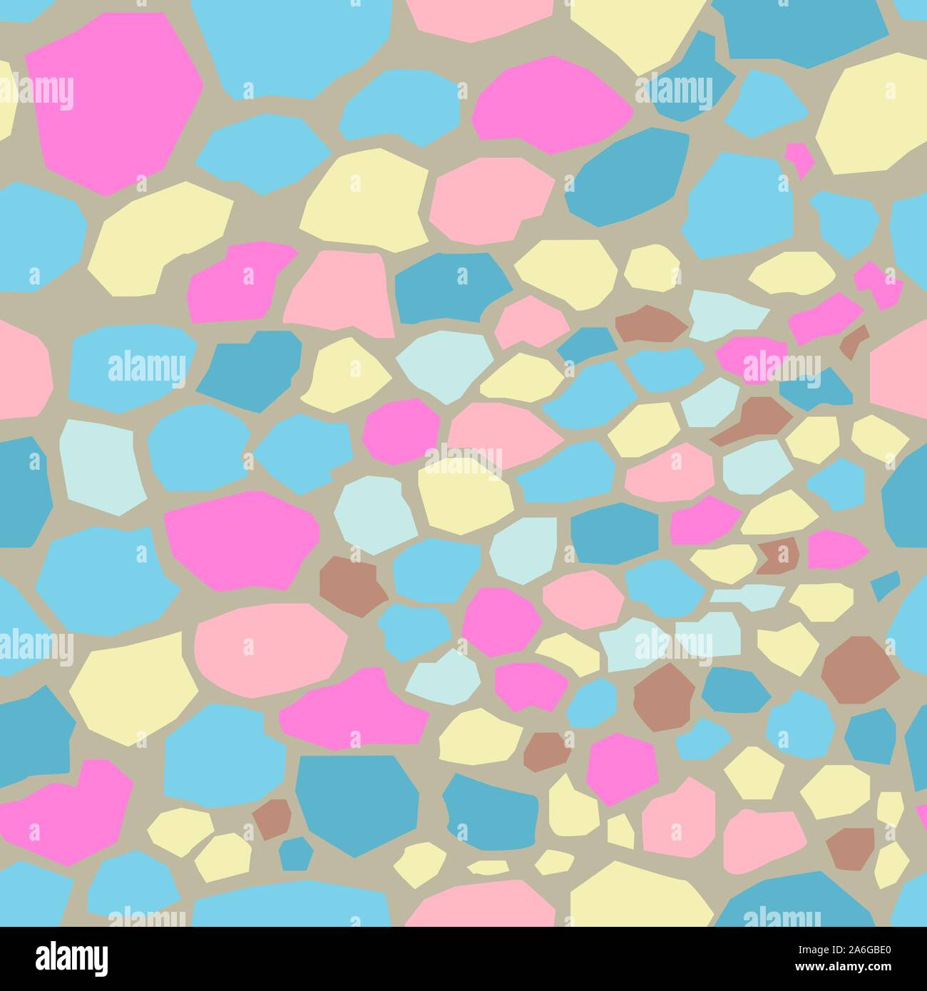 Seamless Unicorn Marble Pattern. Vector Illustration Stock Vector