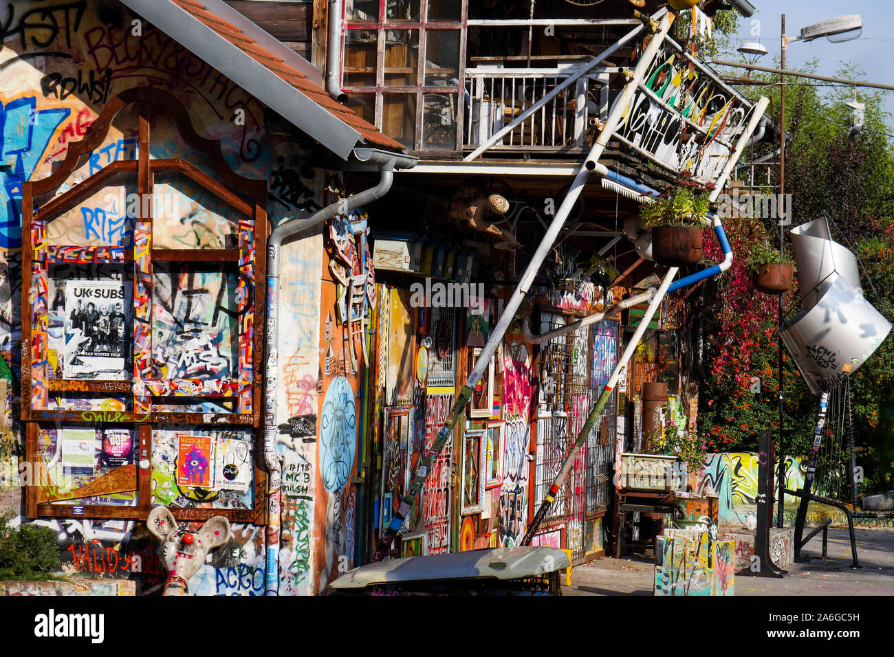 Metelkova mesto, artistic squat, Ljubljana, Slovenia Stock Photo - Alamy