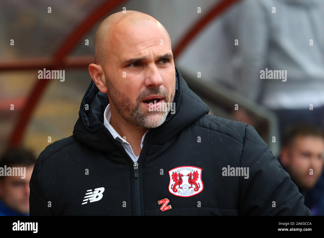 London, UK. 26th Oct, 2019. Orient's Head Coach Carl Fletcher during the EFL League Two match between Leyton Orient and Carlisle, at Brisbane Road, London, on 26 October 2019 Credit: Action Foto Sport/Alamy Live News Stock Photo