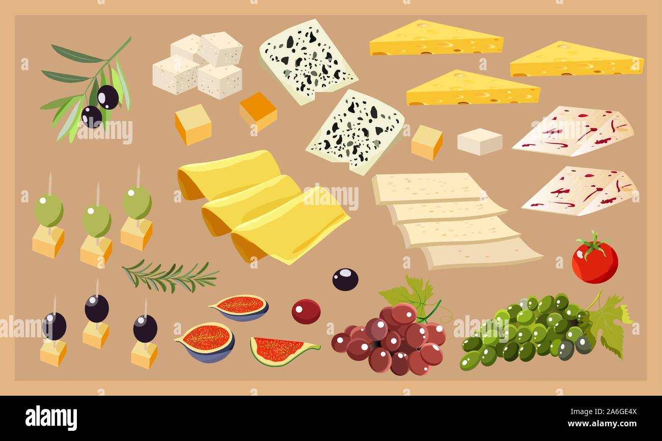Vector set of realistic dairy products Stock Vector Image & Art - Alamy
