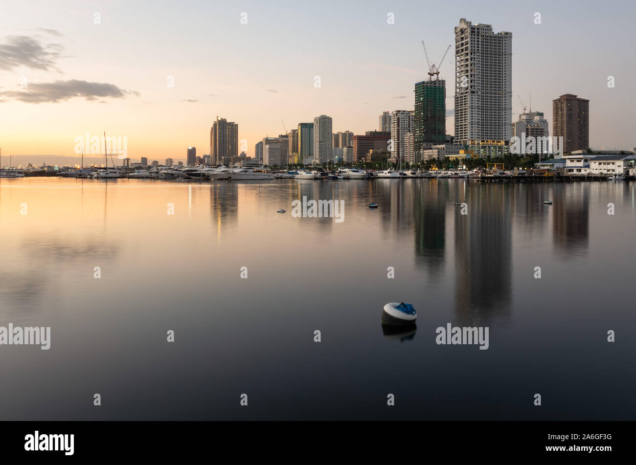 Manila Bay sunset, Luzon, Philippines Stock Photo