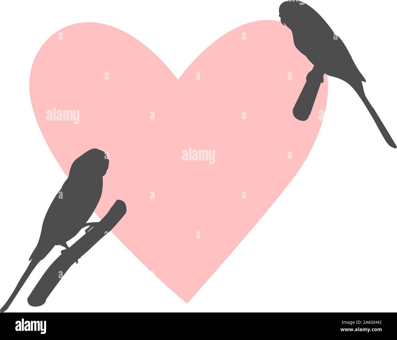 Two bird Flat Icon. Vector Illustration Stock Vector Image & Art - Alamy