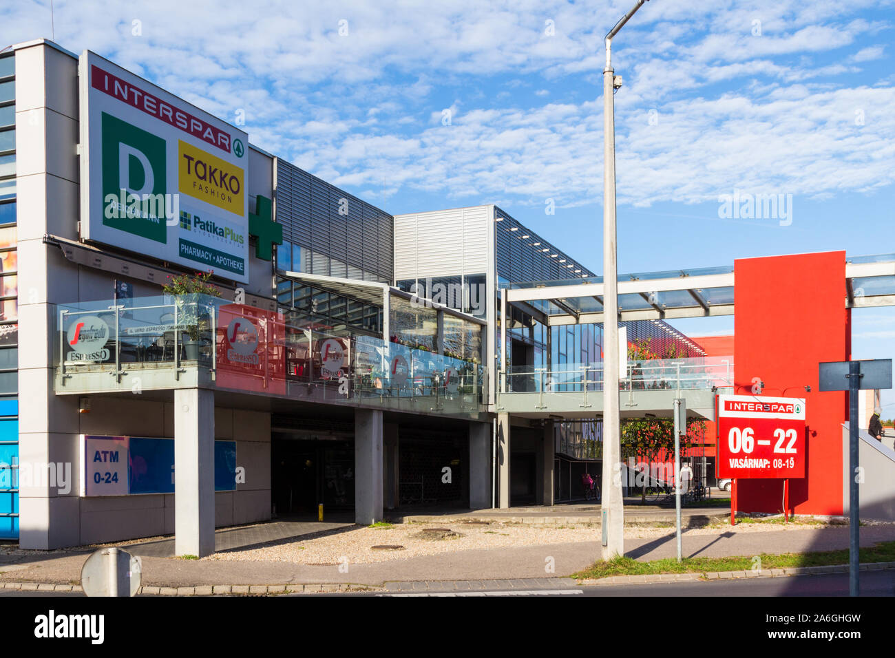 Interspar hypermarket, Sopron, Hungary Stock Photo