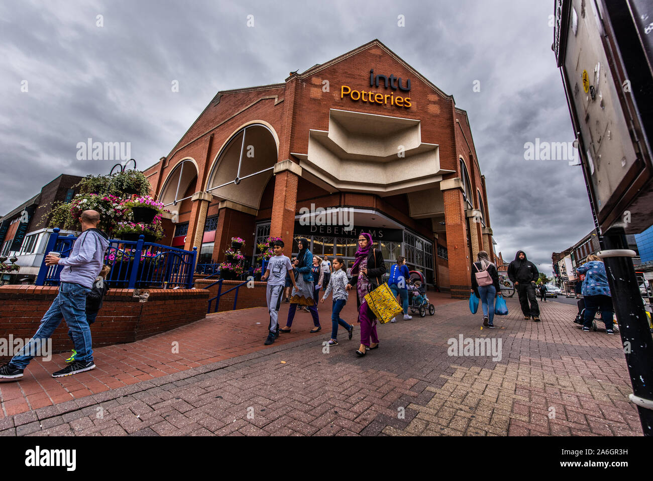 Potteries Shopping Centre Hanley Stoke On Trent Stock Photos