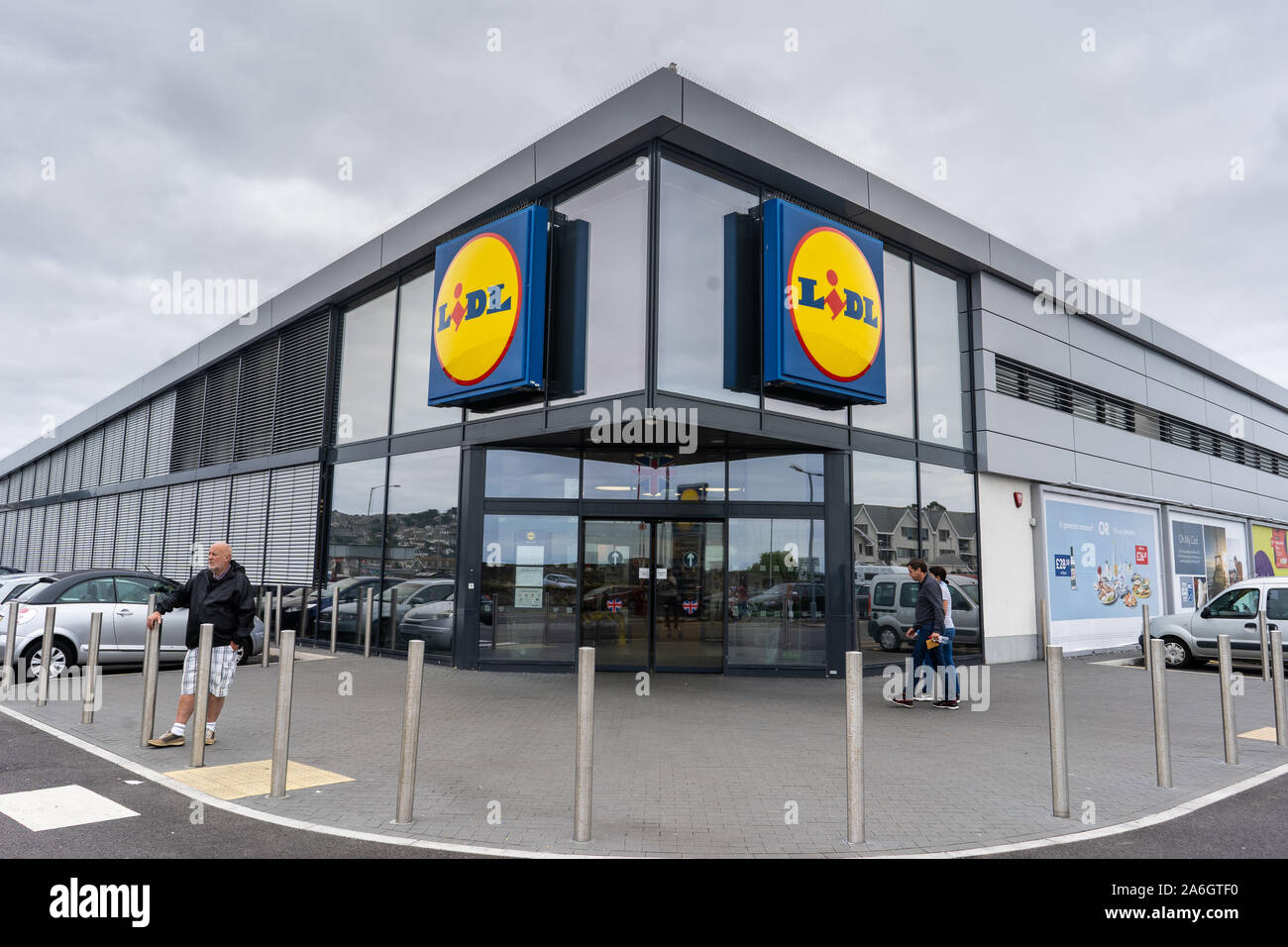The new high tech Lidl store, shopping supermarket in Longton, Stoke on
