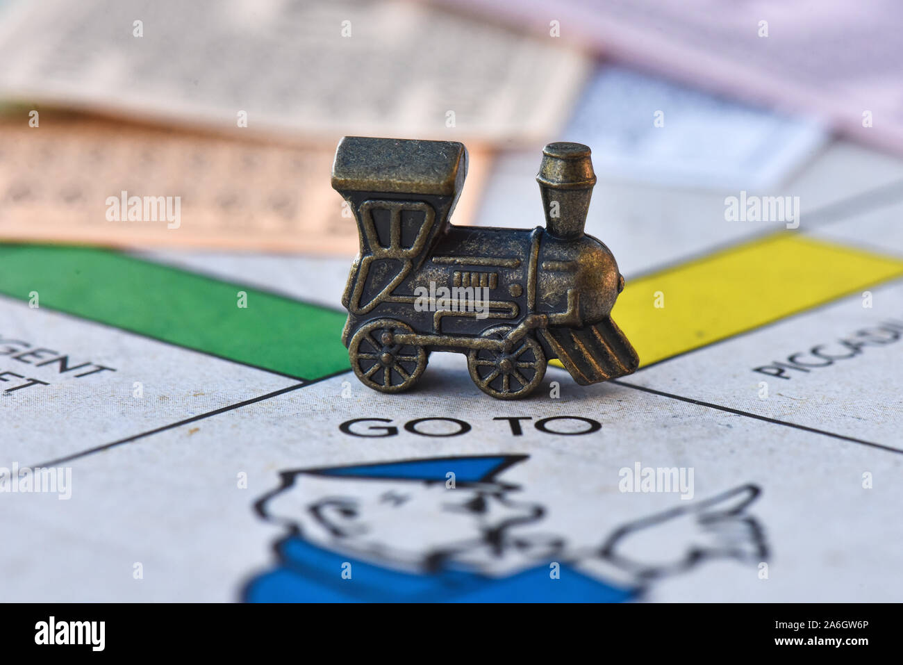 Go to jail, go directly to jail, do not pass go and do not collect 200 , A diagnoal view of the
