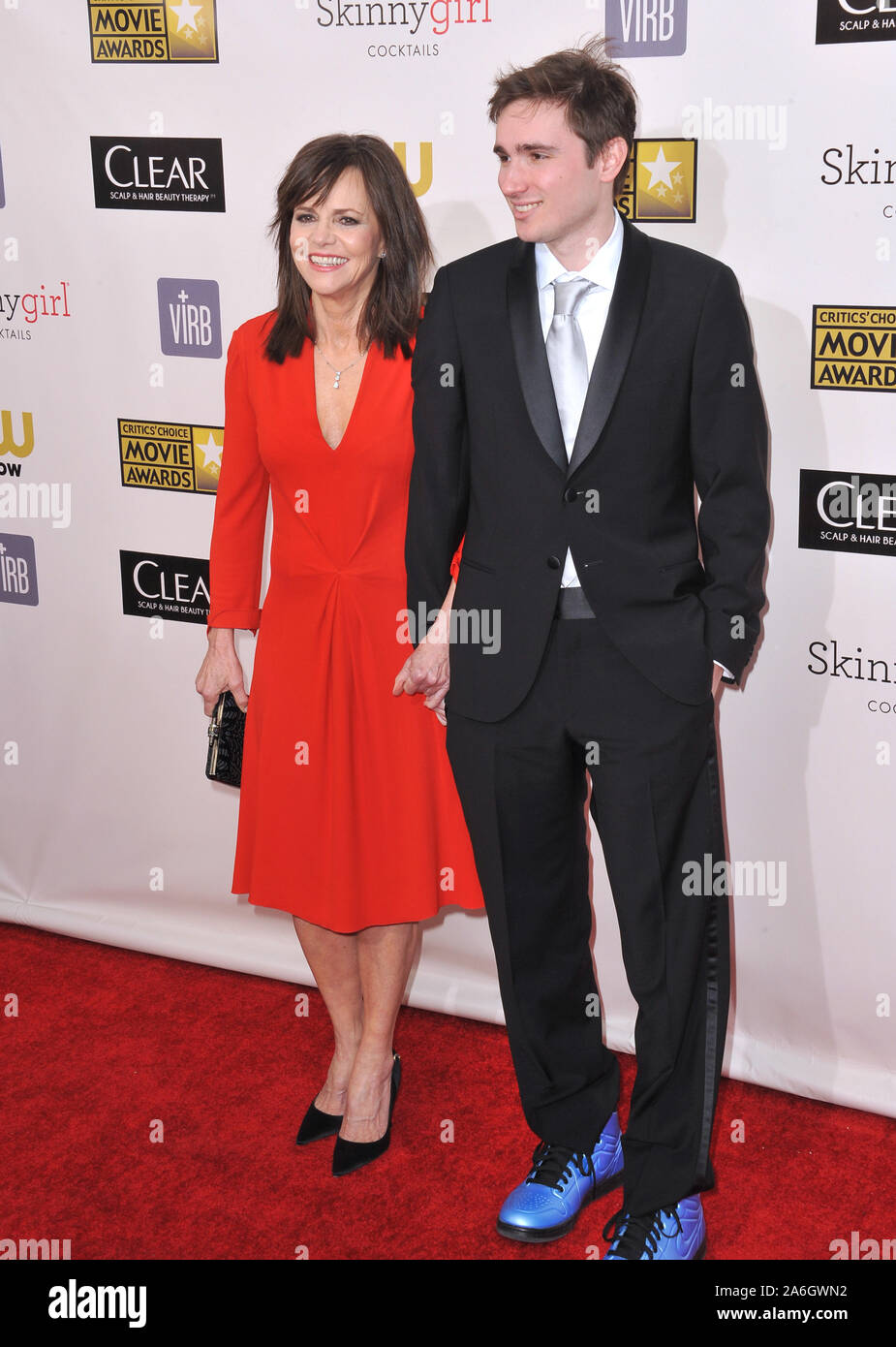 LOS ANGELES, CA. January 10, 2013: Sally Field & son Samuel Greisman at ...