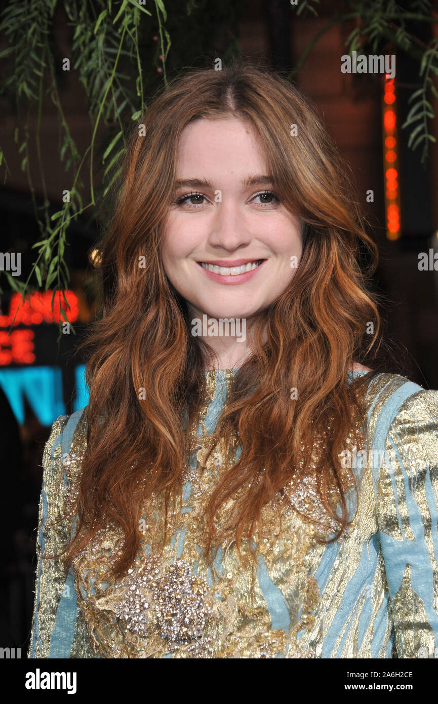 LOS ANGELES, CA. February 06, 2013: Alice Englert at the world premiere ...