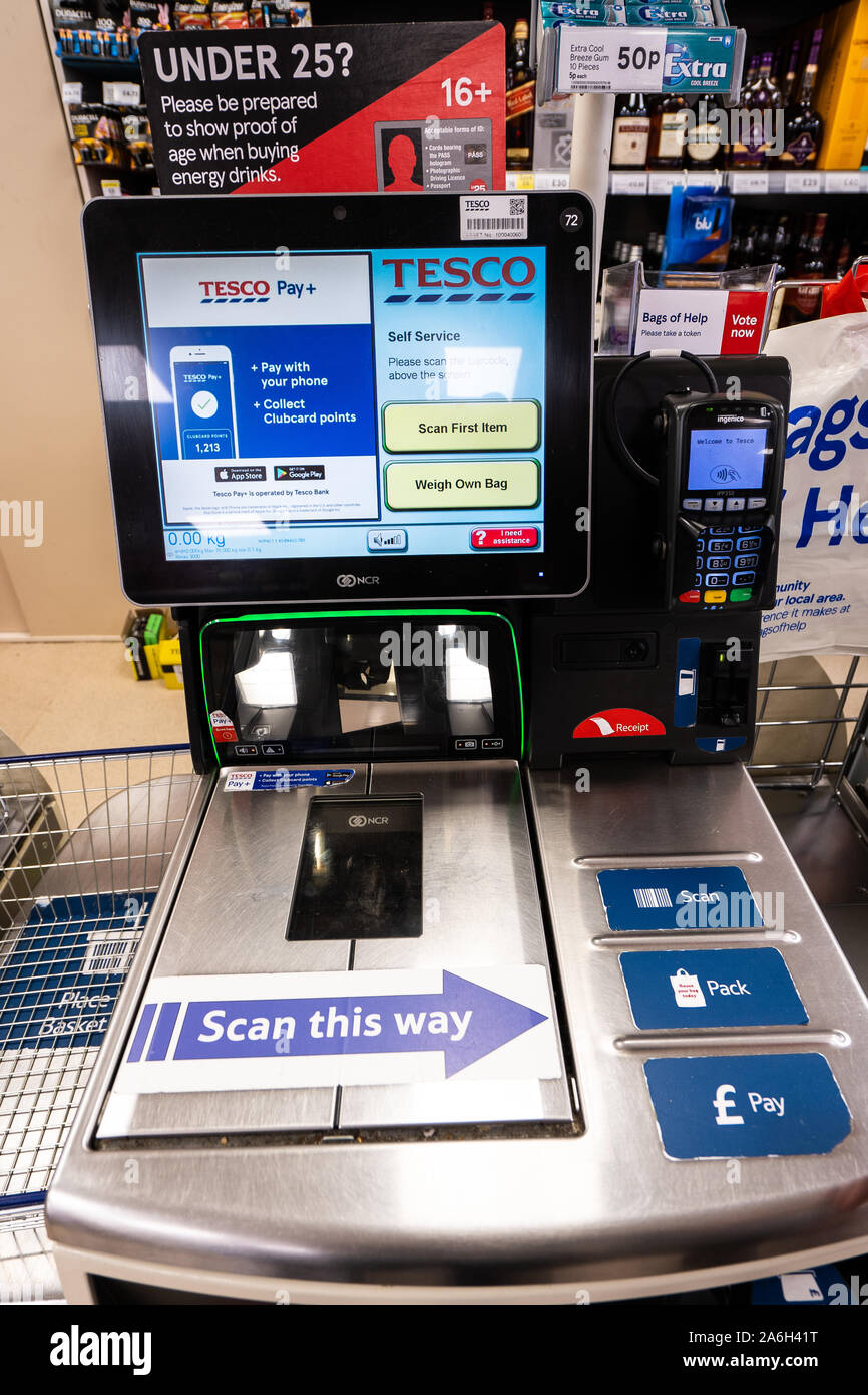 Tesco self service hires stock photography and images Alamy