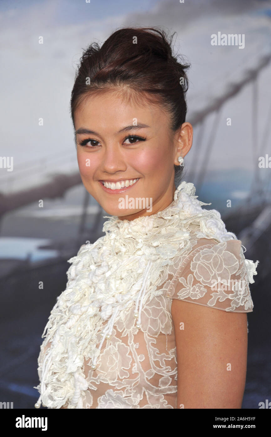 LOS ANGELES, CA. April 10, 2013: Indonesian singer/actress Agnes Monica