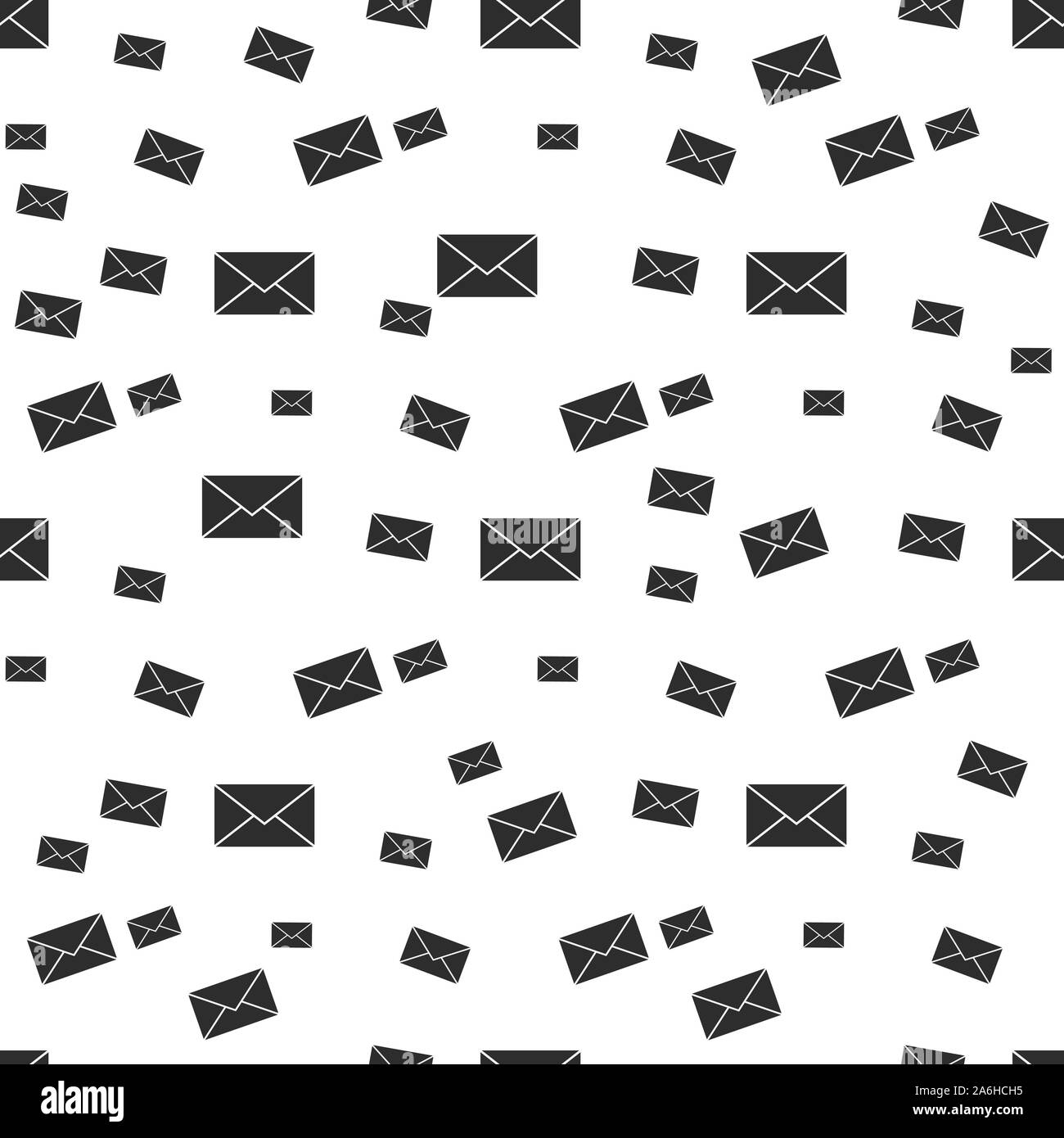 Mail envelope icon seamless pattern background. Email message vector illustration. Mailbox e-mail symbol pattern. Stock Vector