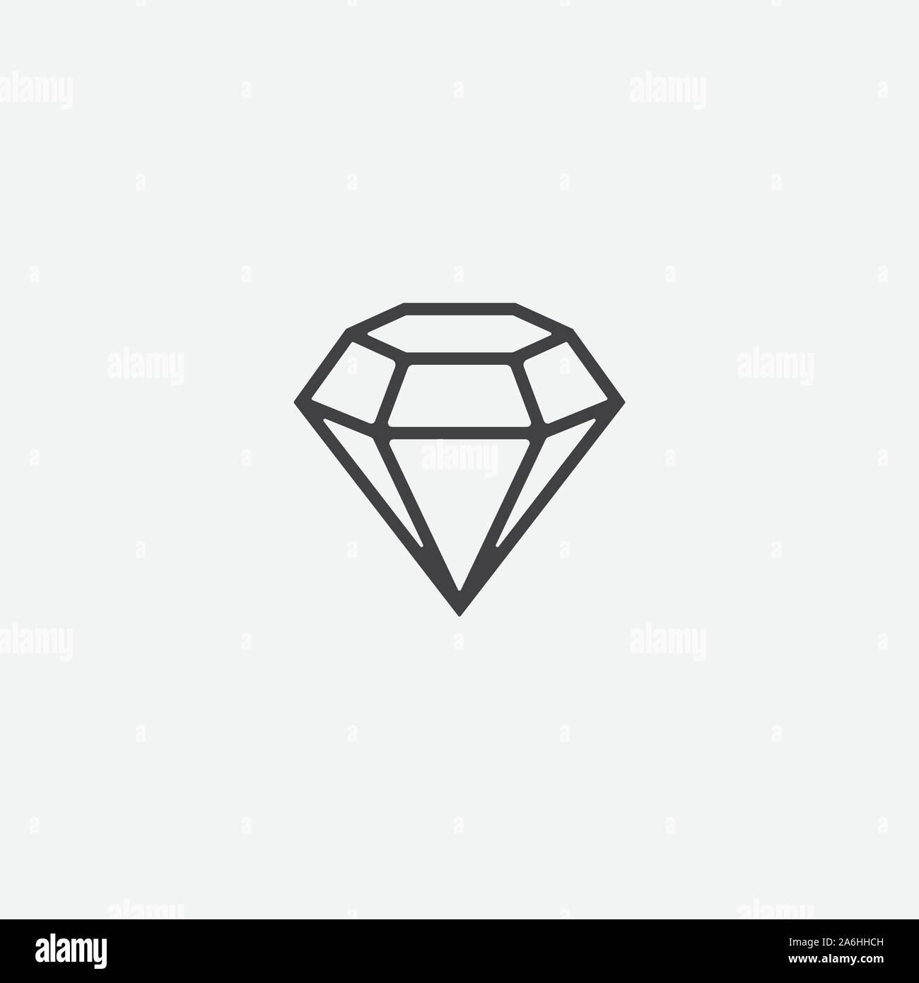 Gems outline vector icon. Thin line black gems icon, flat vector simple  element illustration from editable luxury concept isolated stroke on white  bac Stock Vector Image & Art - Alamy