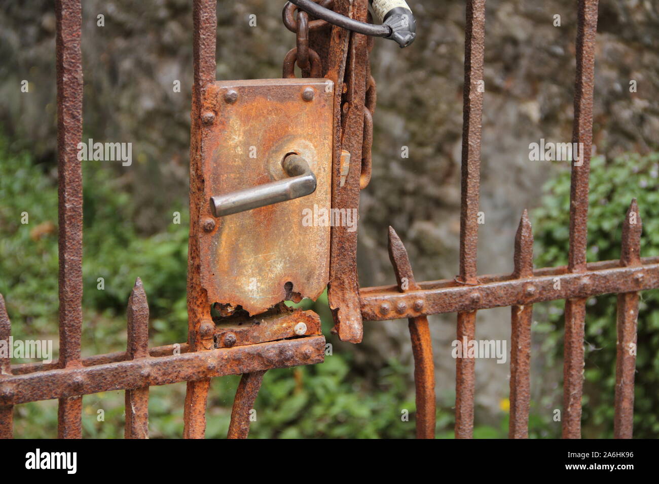 Broken Iron Gate High Resolution Stock Photography and Images - Alamy