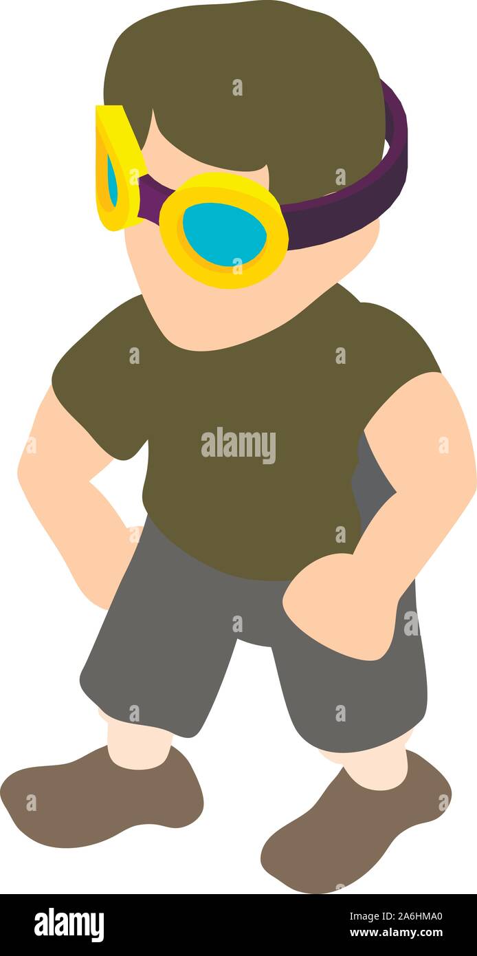 Mechanic icon, isometric style Stock Vector