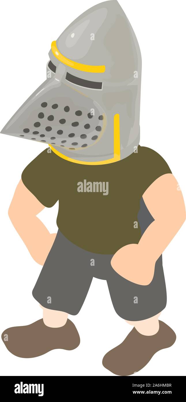 Medieval infantryman icon, isometric style Stock Vector Image & Art - Alamy