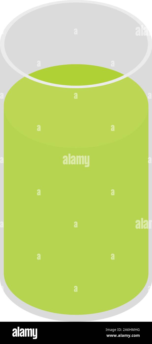 Celery juice icon, isometric style Stock Vector