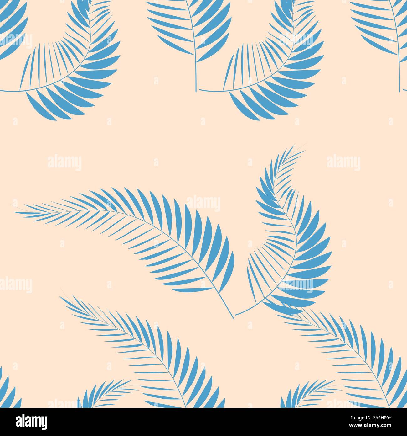 Beautiful seamless tropical jungle floral pattern background with palm ...