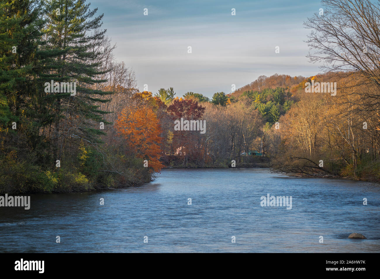 View Landscape of West Canada Creek in Upstate New York Stock Photo Alamy