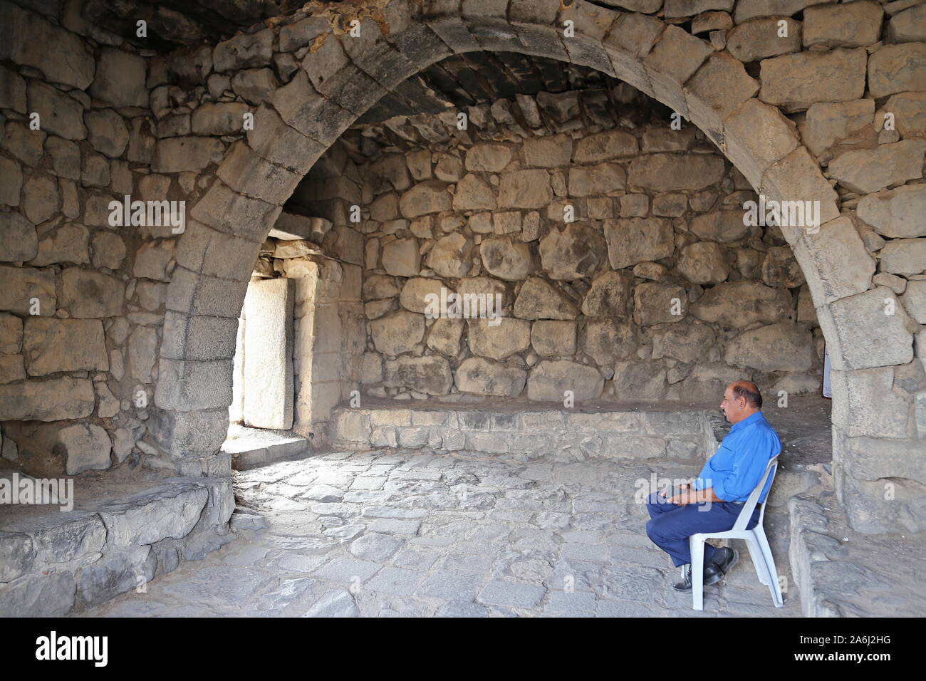 Gatehouse chamber, Qasr Al Azraq, Roman period Desert Castle, Zarqa