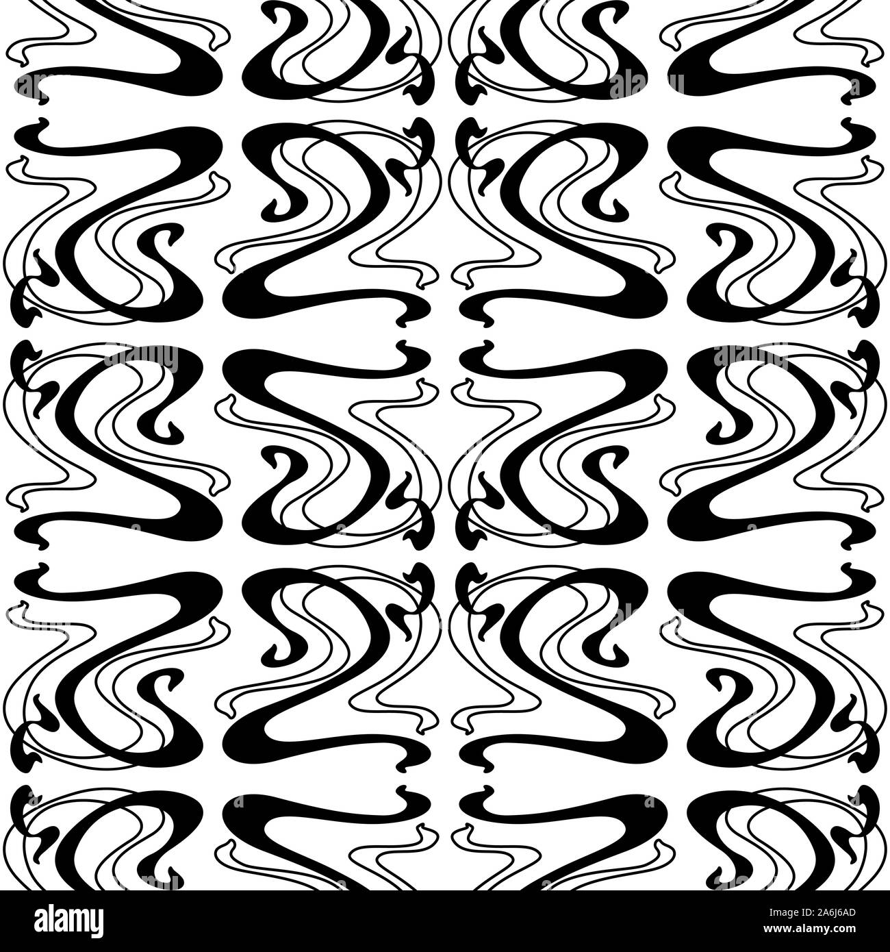 Art Nouveau seamless pattern Stock Vector Image & Art Alamy