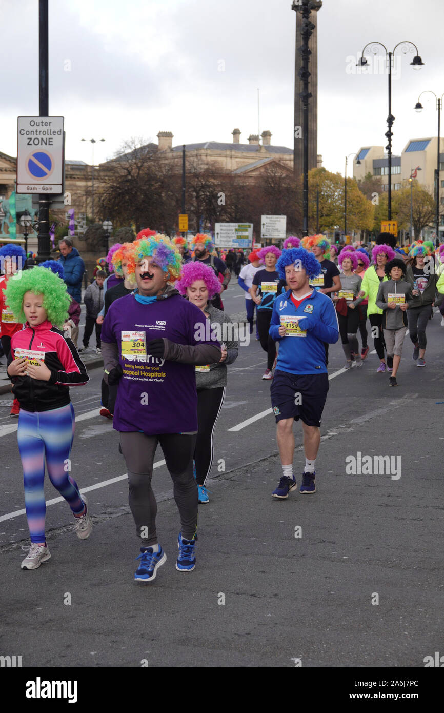 Liverpool, UK. 27th October 2019. The Arriva Liverpool Scouse 5k fun