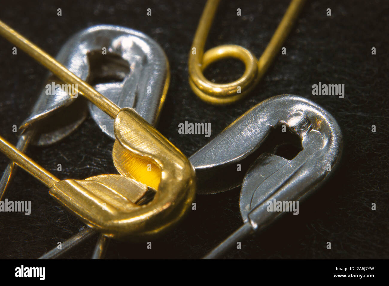 The safety pin is a variation of the regular pin which includes a