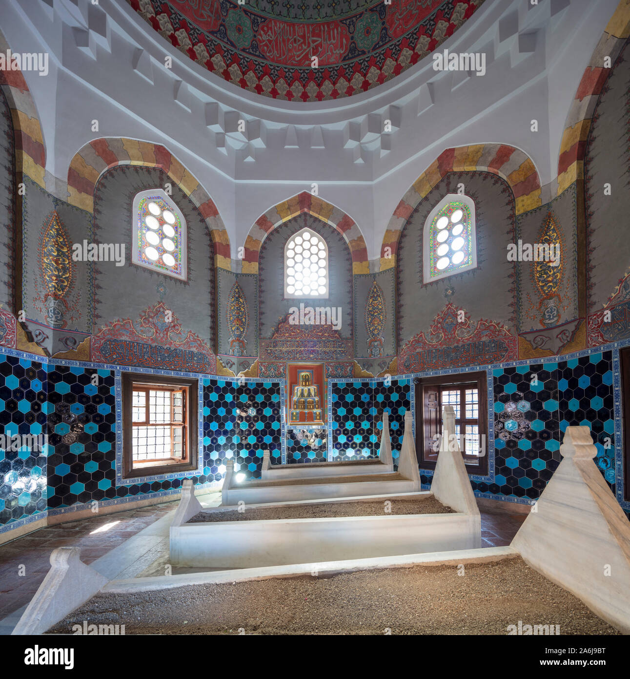 tomb of Shehzade Mahmud son of Bayezid II, Muradiye  Complex, Bursa, Turkey Stock Photo