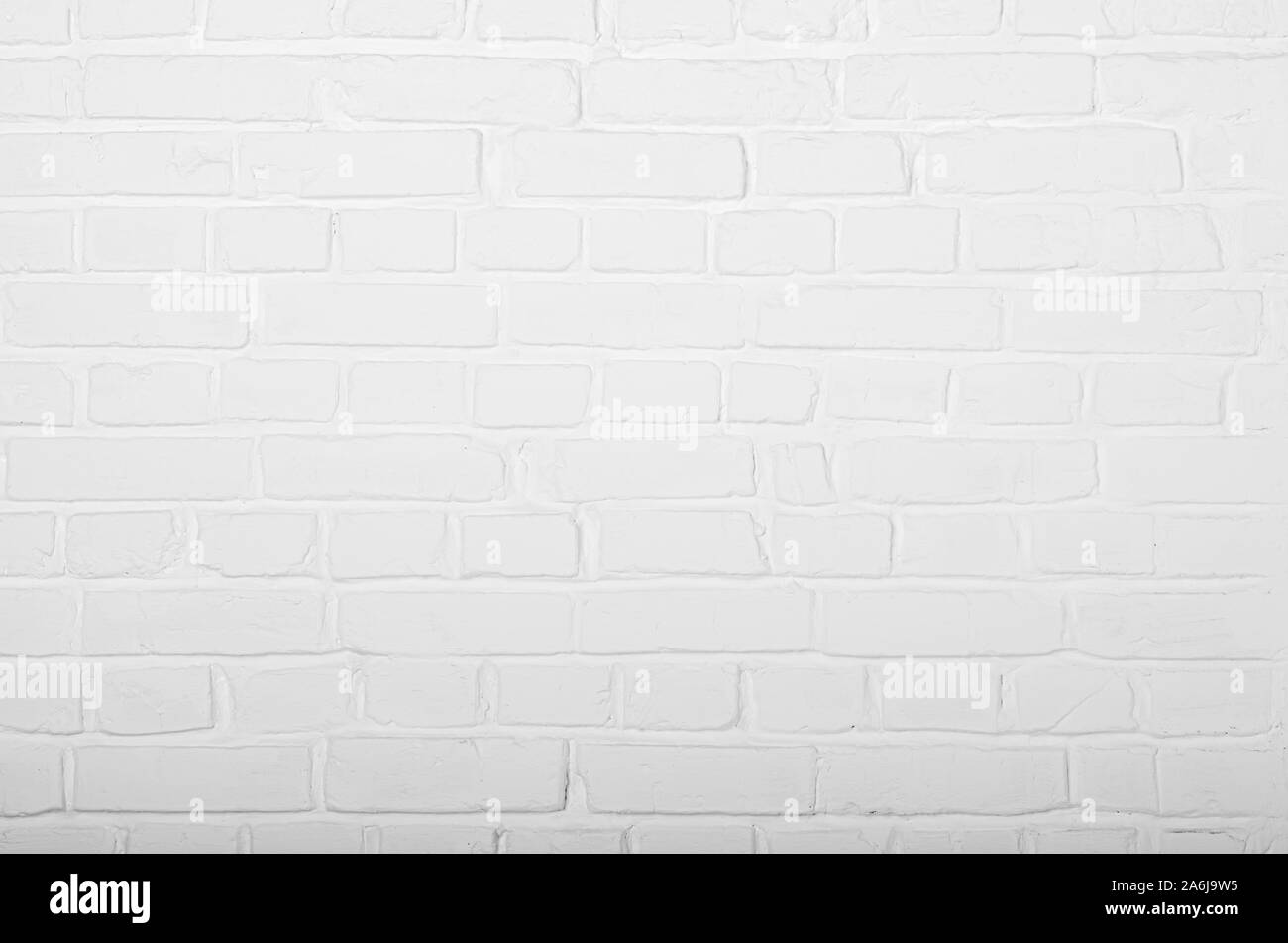 White painted authentic brick wall background Stock Photo - Alamy