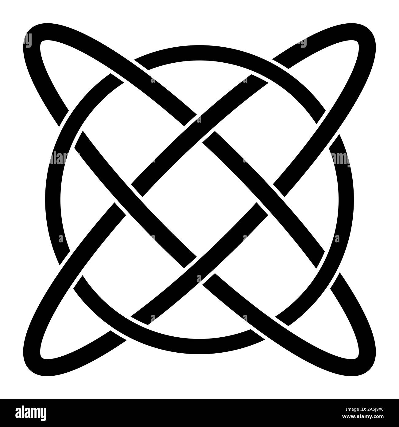 Celtic knot circular symbol Stock Photo