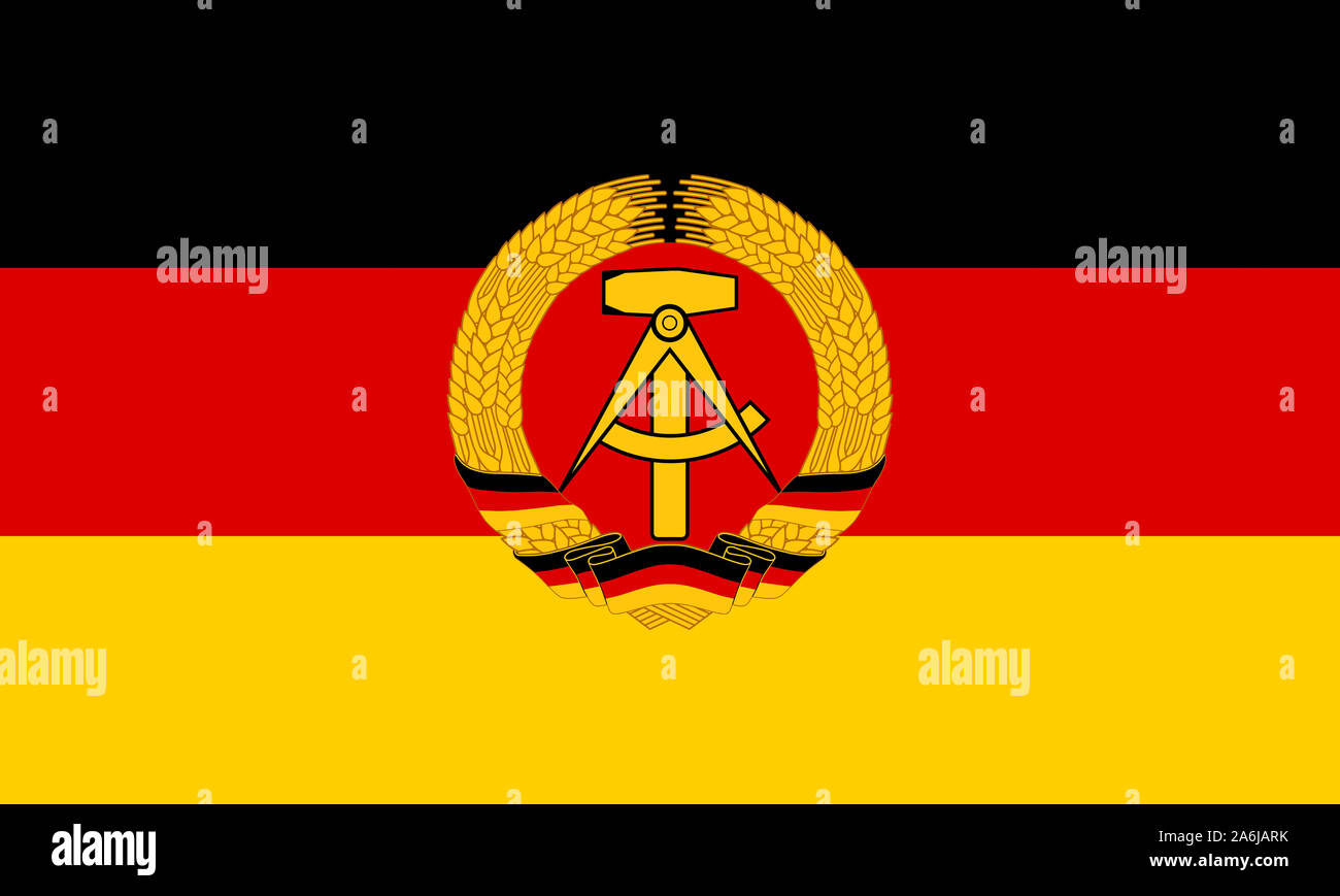 Flag of East Germany Stock Photo