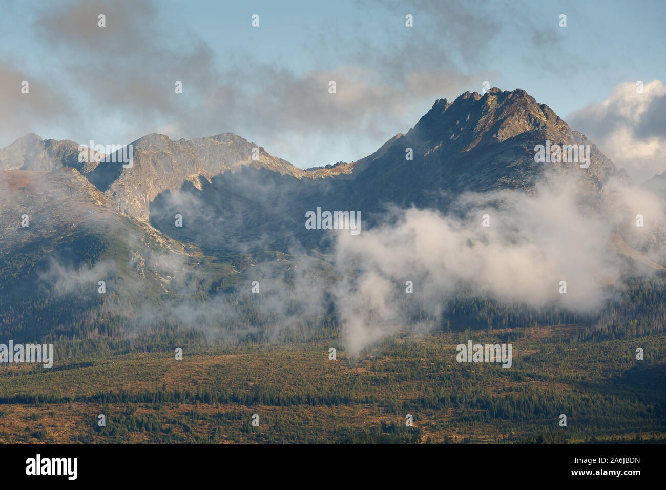 Ayutmn  in High Tatras mountain range in northern Slovakia. Stock Photo