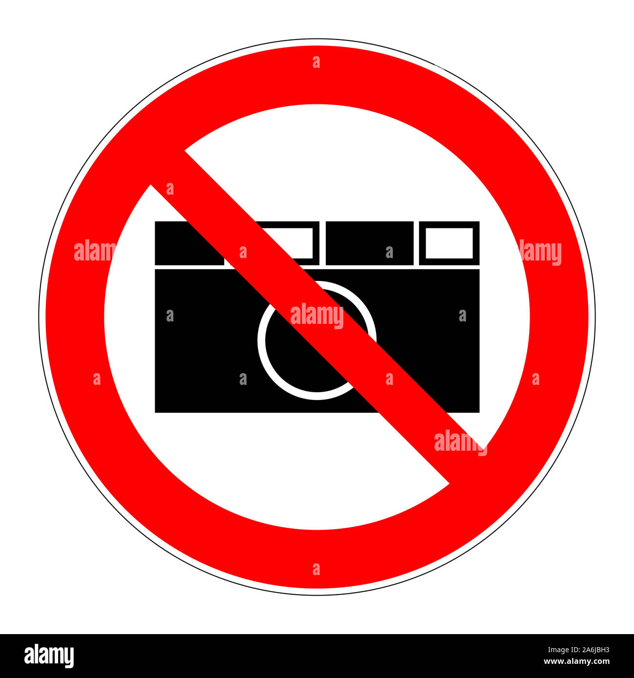 No photography sign Stock Photo