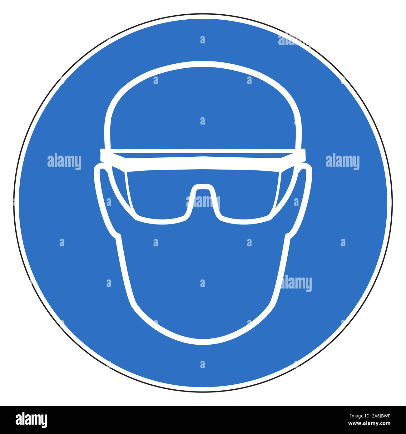 Safety sign eye protection Stock Photo Alamy