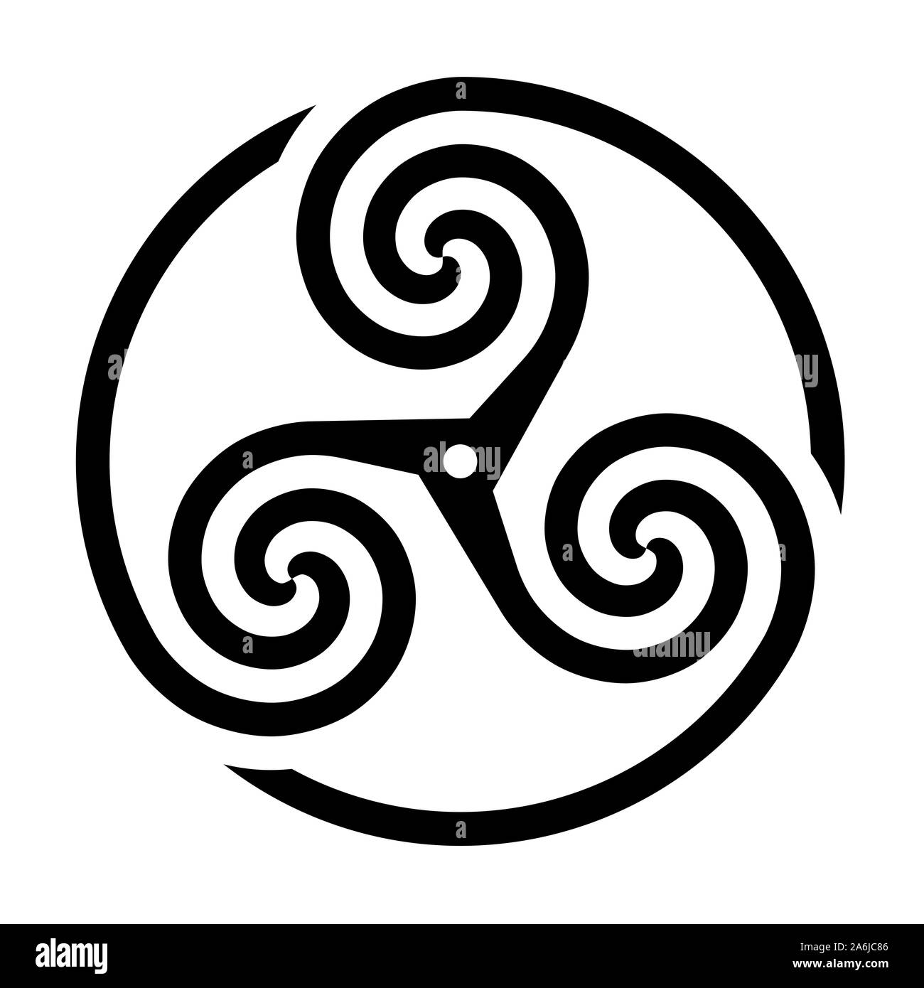 Triskelion symbol icon Stock Photo - Alamy