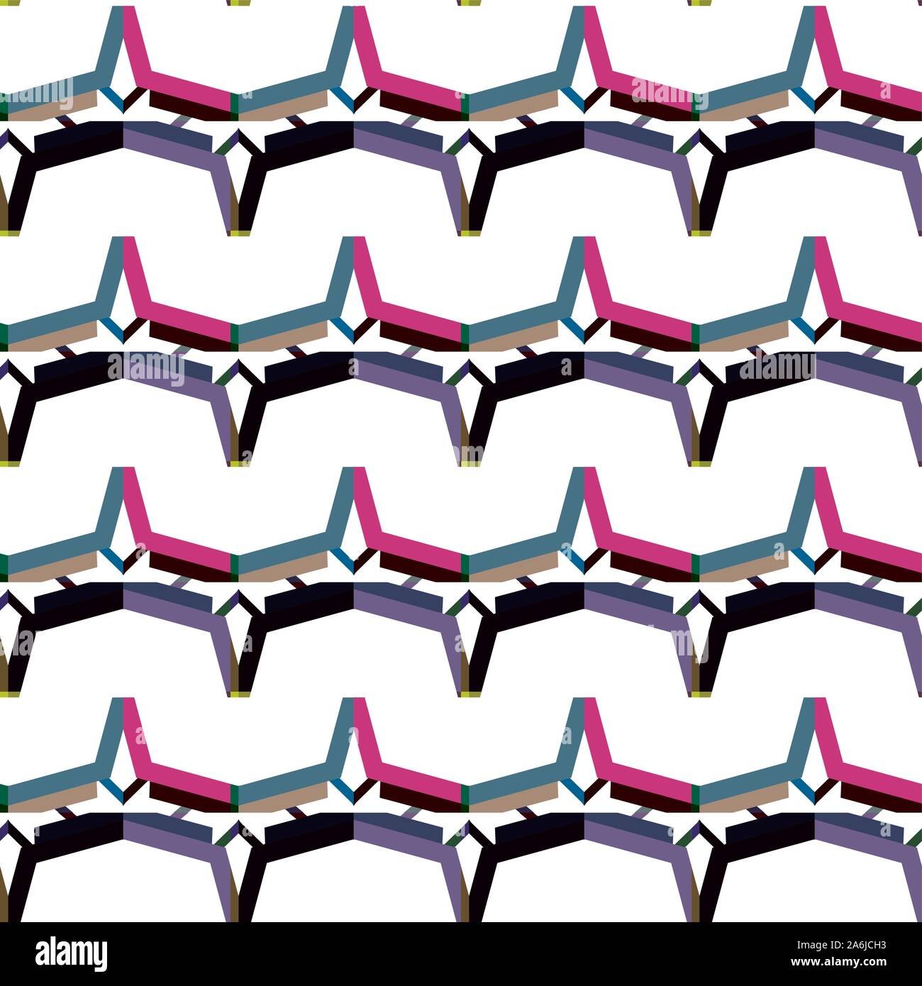 Geometric ornamental vector pattern. Seamless design texture Stock ...