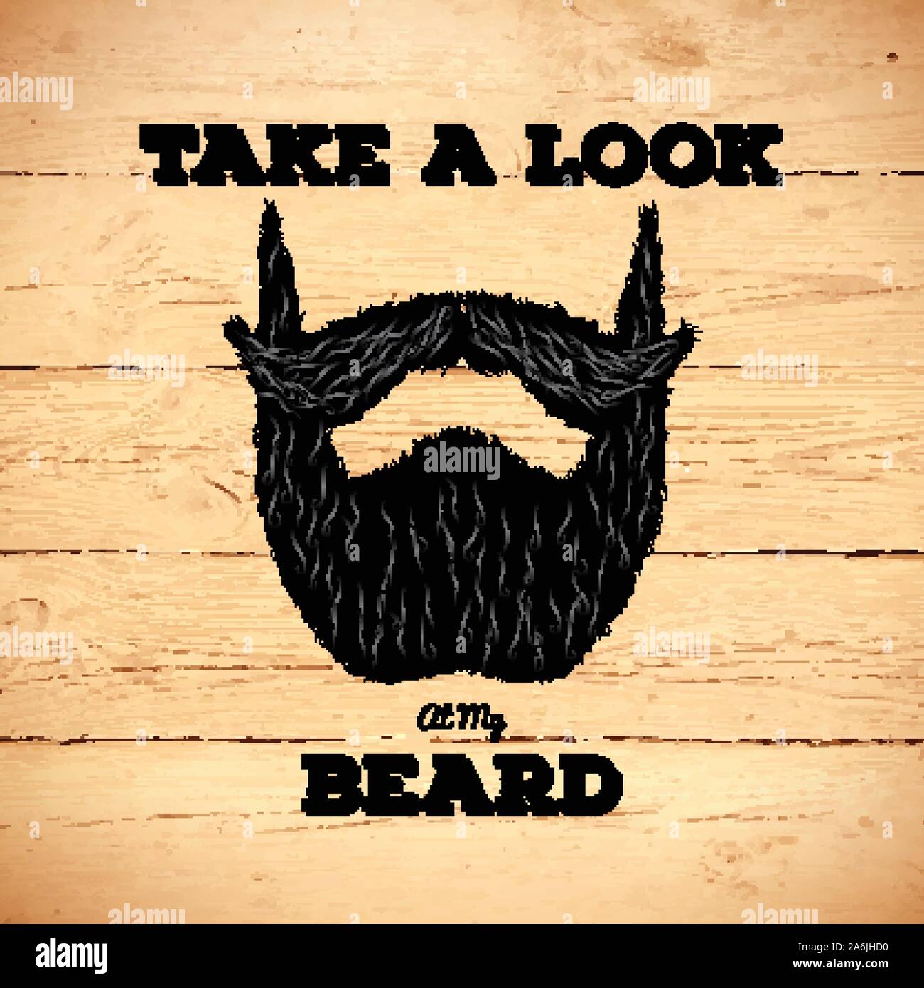 Hipster beard illustration hi-res stock photography and images - Alamy