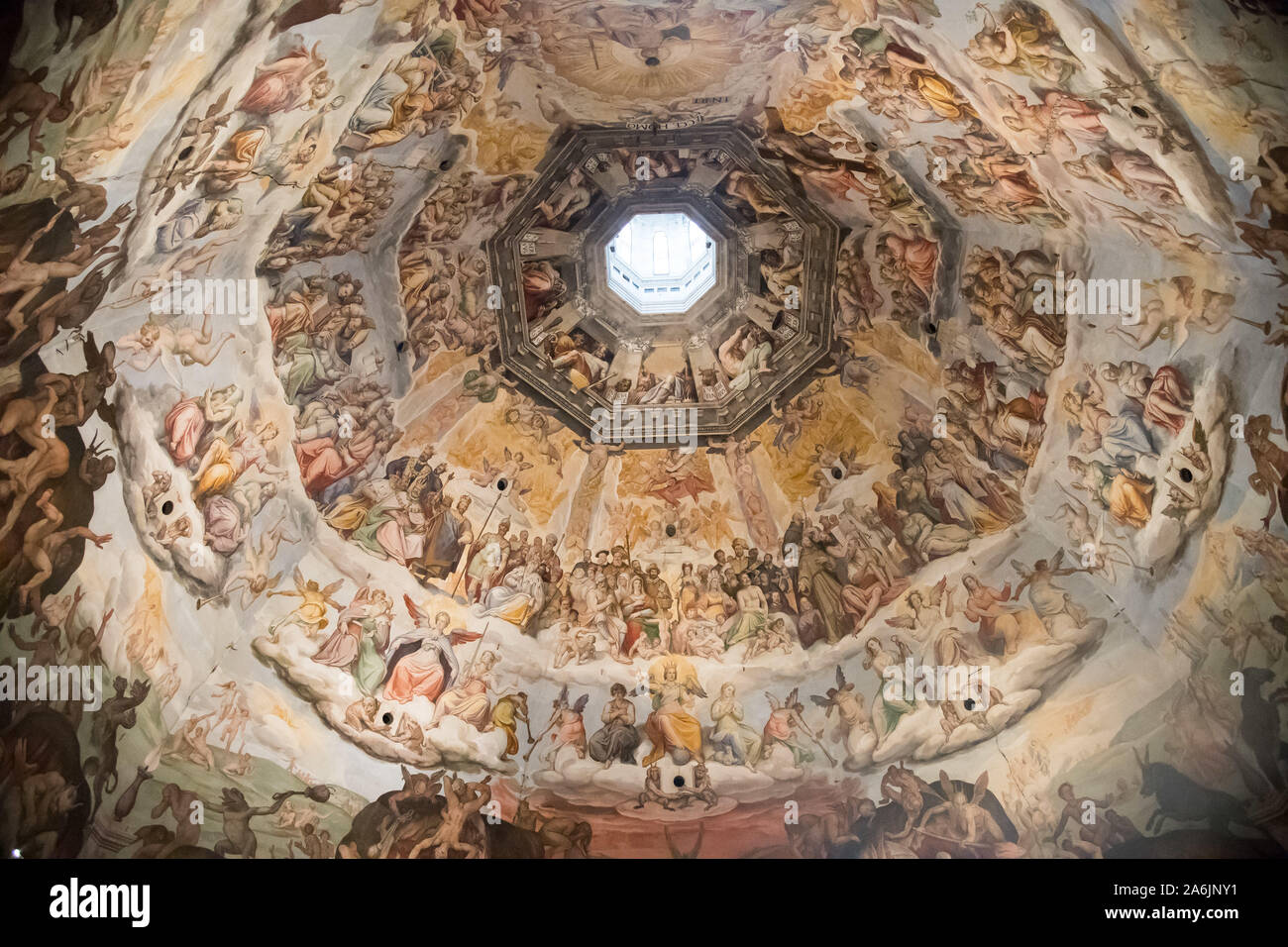 The Last Judgment Fresco By Giorgio Vasari And Federico Zuccari 1568 To the-last-judgment-fresco-by-giorgio-vasari-and-federico-zuccari-1568-to