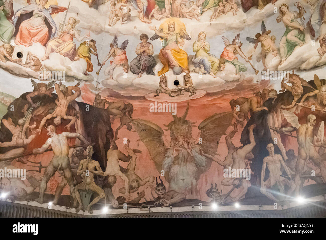 The Last Judgment fresco by Vasari and Federico Zuccari 1568 to