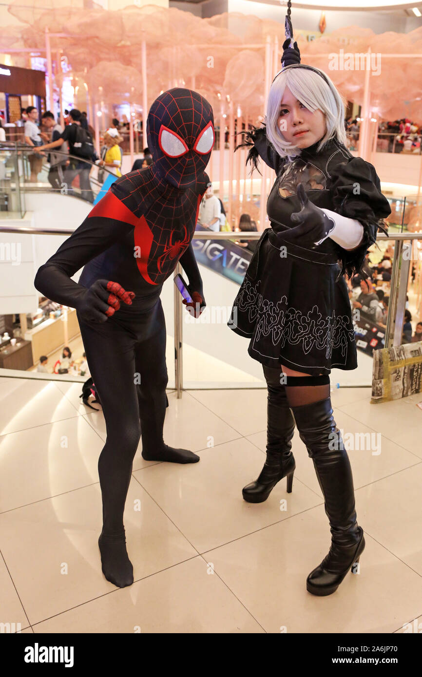 Bangkok Thailand 27th October 2019 Participants Dressing Up As Their Favourite Manga And Anime Characters At
