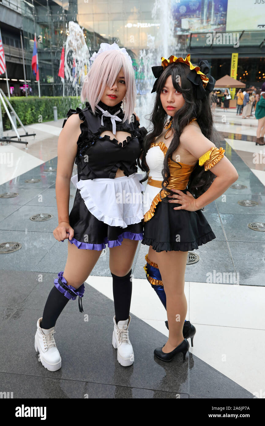Bangkok, Thailand. 27th October 2019. Participants dressing up as their favourite manga and anime characters at the Fairyland Phantom Cosplay Meeting to celebrate Halloween at Siam Paragon in Bangkok, Thailand Credit: Paul Brown/Alamy Live News Stock Photo